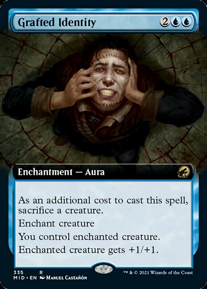 Grafted Identity (Extended Art) [Innistrad: Midnight Hunt] | Exor Games Bridgewater