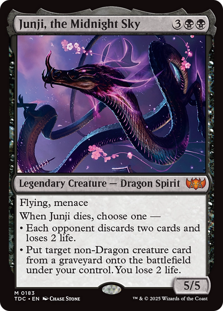 Junji, the Midnight Sky [Tarkir: Dragonstorm Commander] | Exor Games Bridgewater