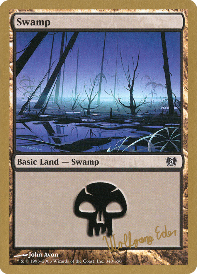 Swamp (we340) (Wolfgang Eder) [World Championship Decks 2003] | Exor Games Bridgewater