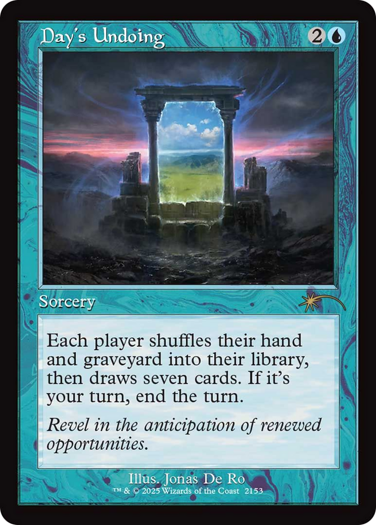 Day's Undoing (Retro Frame) [Secret Lair Drop Series] | Exor Games Bridgewater