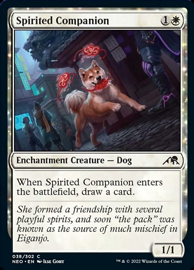 Spirited Companion [Kamigawa: Neon Dynasty] | Exor Games Bridgewater