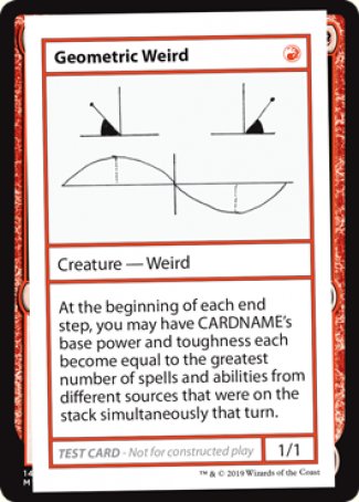 Geometric Weird (2021 Edition) [Mystery Booster Playtest Cards] | Exor Games Bridgewater