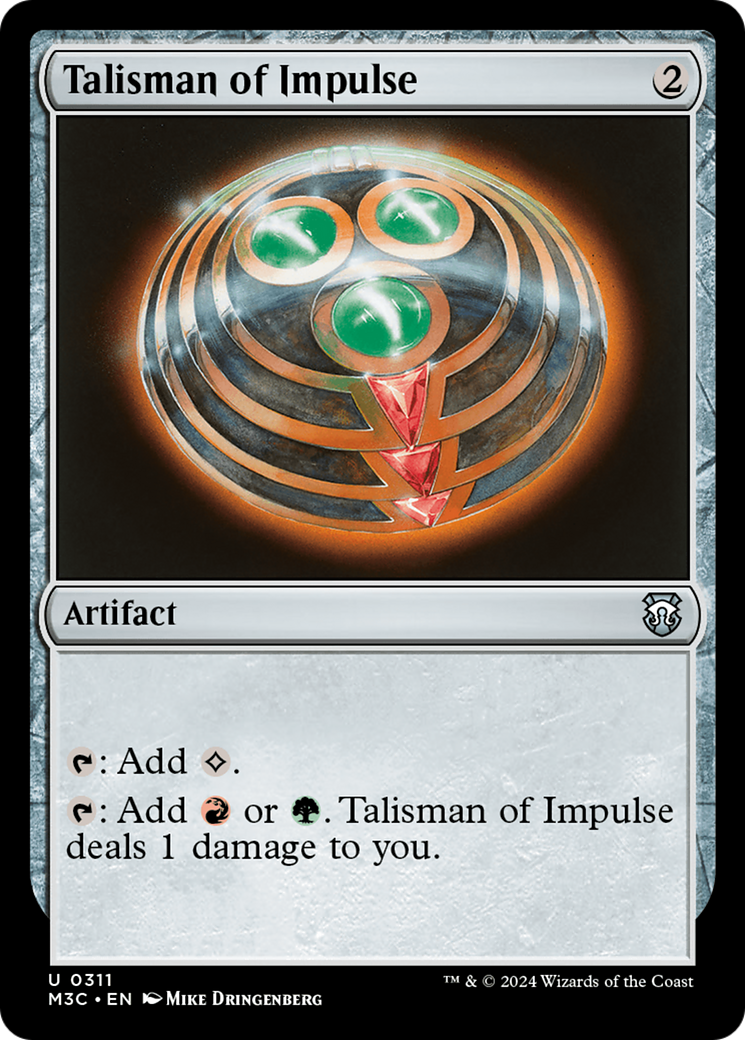 Talisman of Impulse (Ripple Foil) [Modern Horizons 3 Commander] | Exor Games Bridgewater