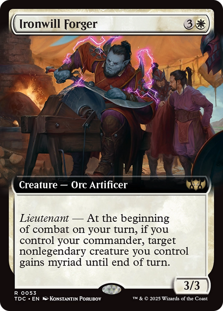 Ironwill Forger (Extended Art) [Tarkir: Dragonstorm Commander] | Exor Games Bridgewater