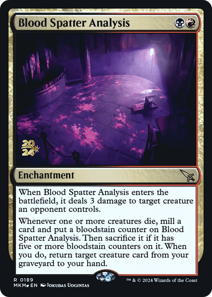 Blood Spatter Analysis [Murders at Karlov Manor Prerelease Promos] | Exor Games Bridgewater