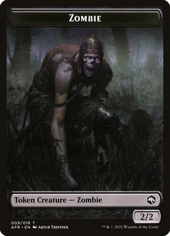 Zombie // Dog Illusion Double-Sided Token [Dungeons & Dragons: Adventures in the Forgotten Realms Tokens] | Exor Games Bridgewater