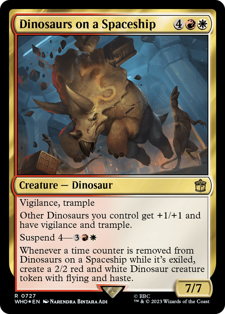 Dinosaurs on a Spaceship (Surge Foil) [Doctor Who] | Exor Games Bridgewater
