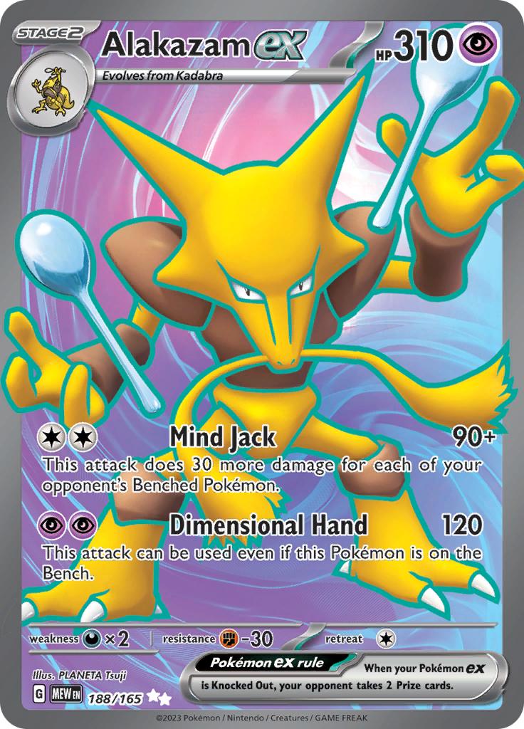 Alakazam ex (188/165) [Scarlet & Violet: 151] | Exor Games Bridgewater