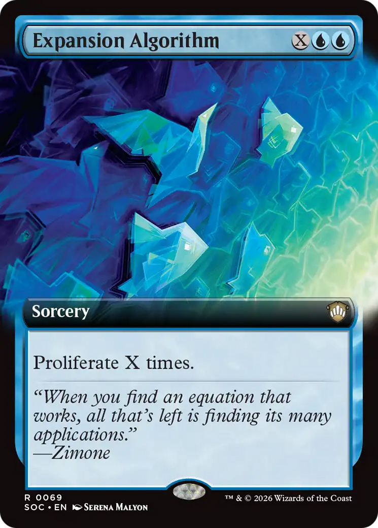 Expansion Algorithm (Extended Art) [Secrets of Strixhaven Commander] | Exor Games Bridgewater