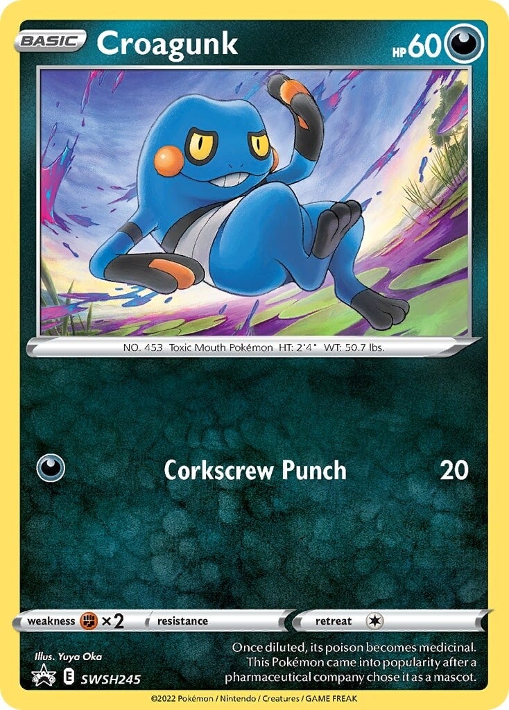 Croagunk (SWSH245) [Sword & Shield: Black Star Promos] | Exor Games Bridgewater