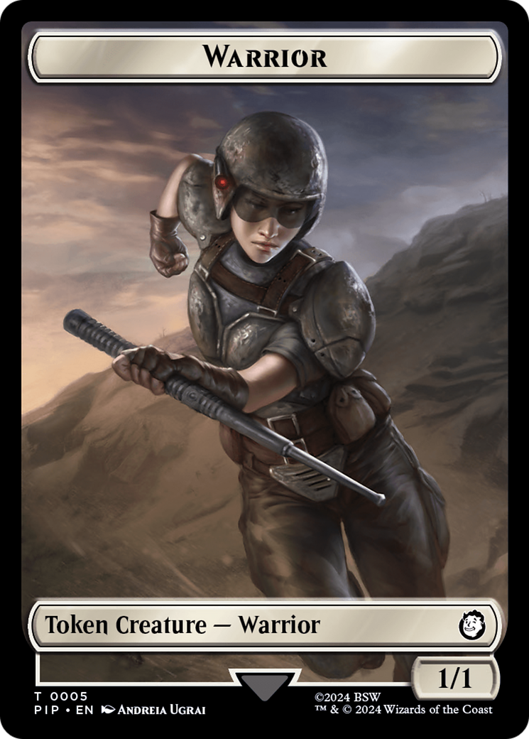 Energy Reserve // Warrior Double-Sided Token [Fallout Tokens] | Exor Games Bridgewater