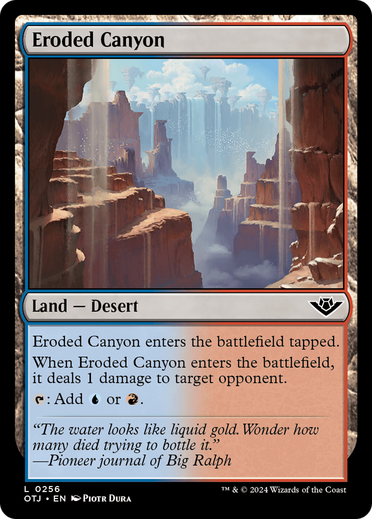 Eroded Canyon [Outlaws of Thunder Junction] | Exor Games Bridgewater