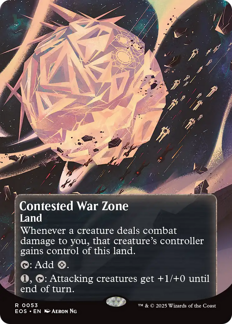 Contested War Zone (0053) (Borderless) [Edge of Eternities: Stellar Sights] | Exor Games Bridgewater