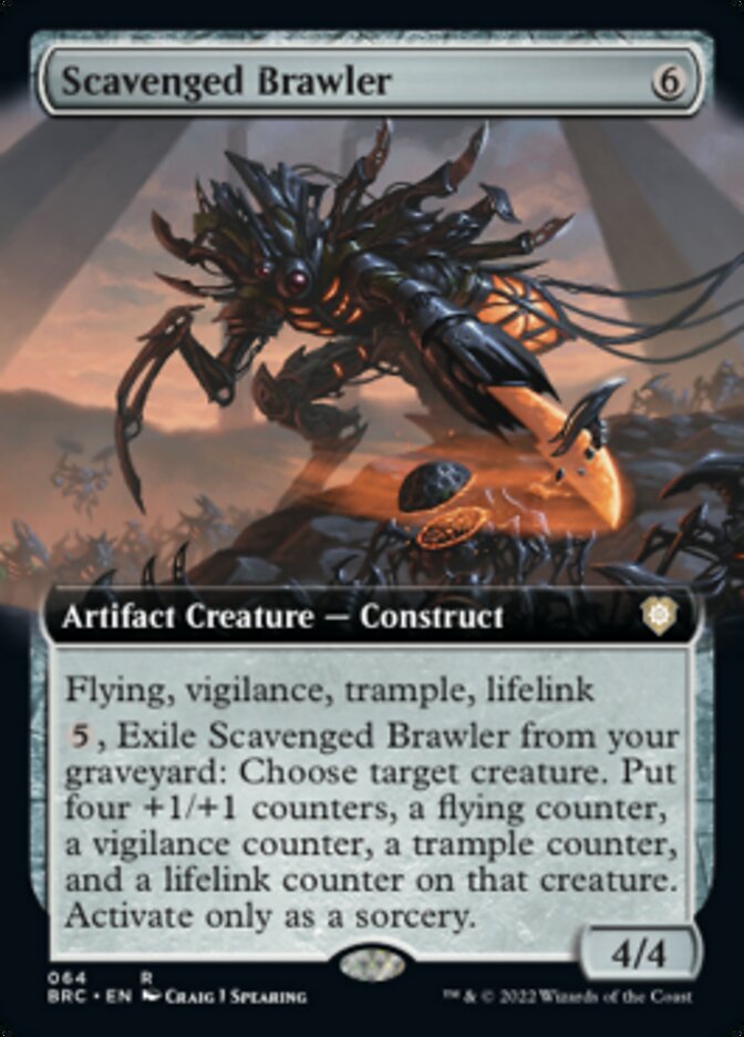 Scavenged Brawler (Extended Art) [The Brothers' War Commander] | Exor Games Bridgewater