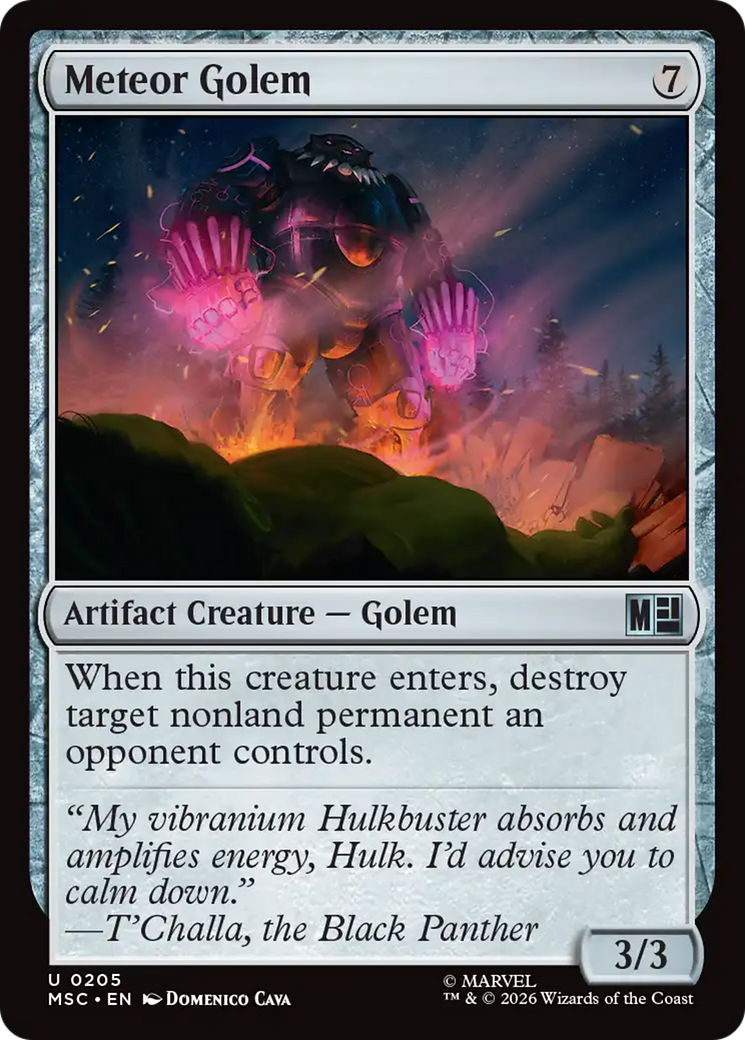 Meteor Golem (Surge Foil) [Marvel Super Heroes Commander] | Exor Games Bridgewater