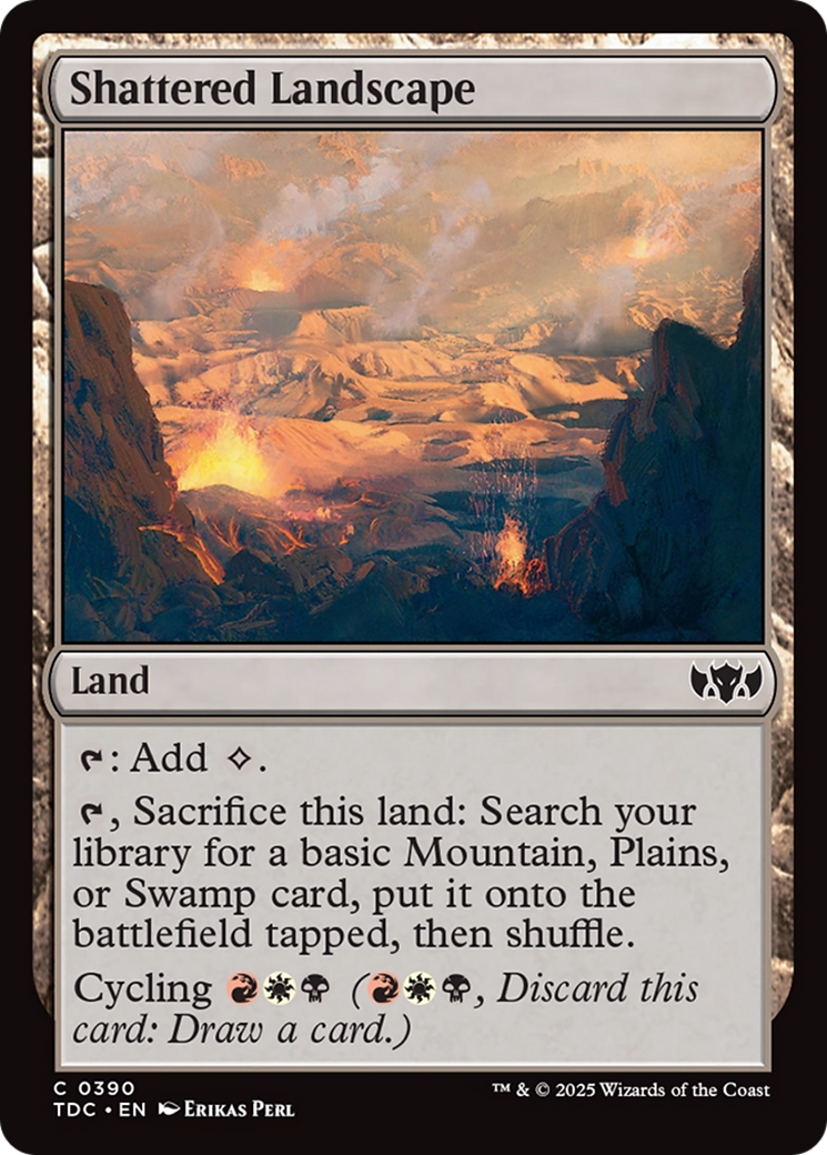 Shattered Landscape [Tarkir: Dragonstorm Commander] | Exor Games Bridgewater