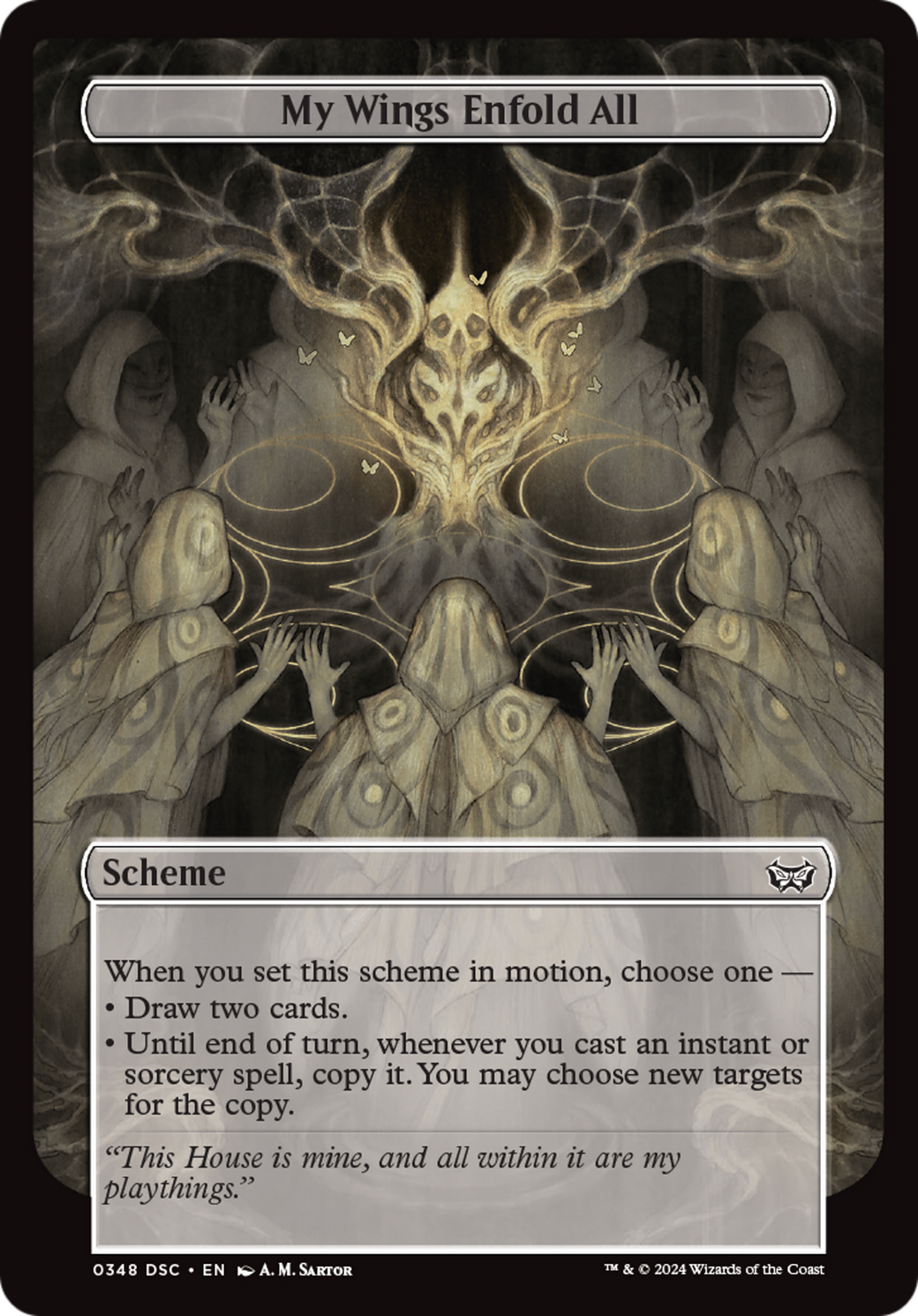 My Wings Enfold All (Full Art) [Duskmourn: Archenemy] | Exor Games Bridgewater