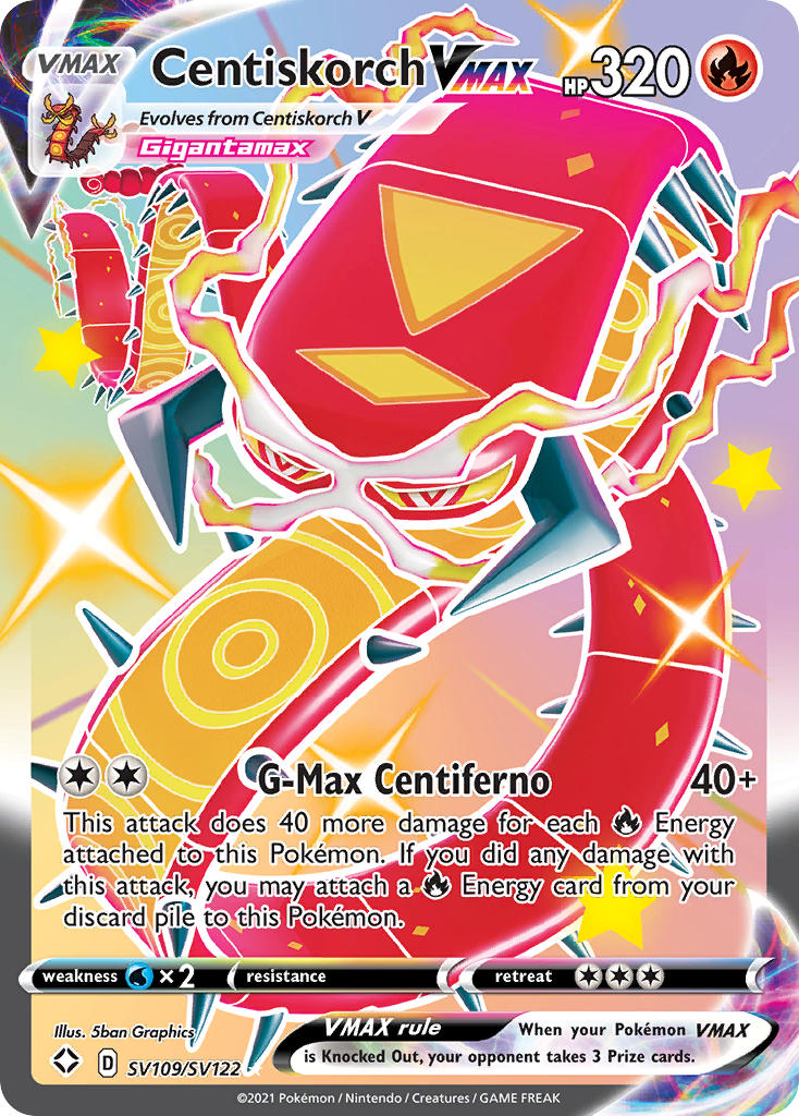 Centiskorch VMAX (SV109/SV122) [Sword & Shield: Shining Fates] | Exor Games Bridgewater