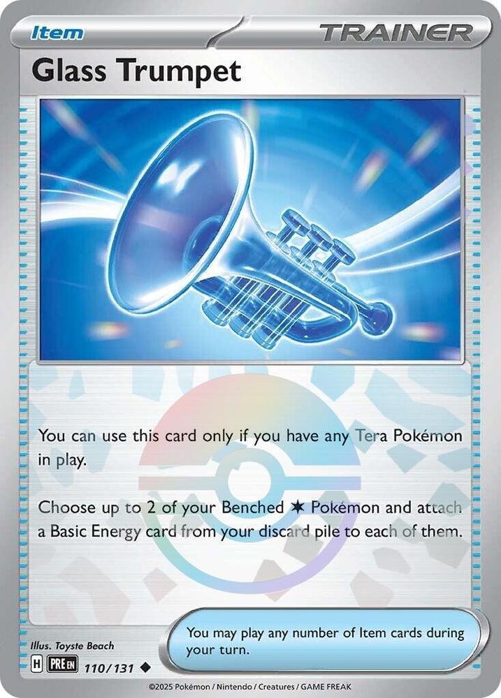 Glass Trumpet (110/131) (Poke Ball Pattern) [Scarlet & Violet: Prismatic Evolutions] | Exor Games Bridgewater