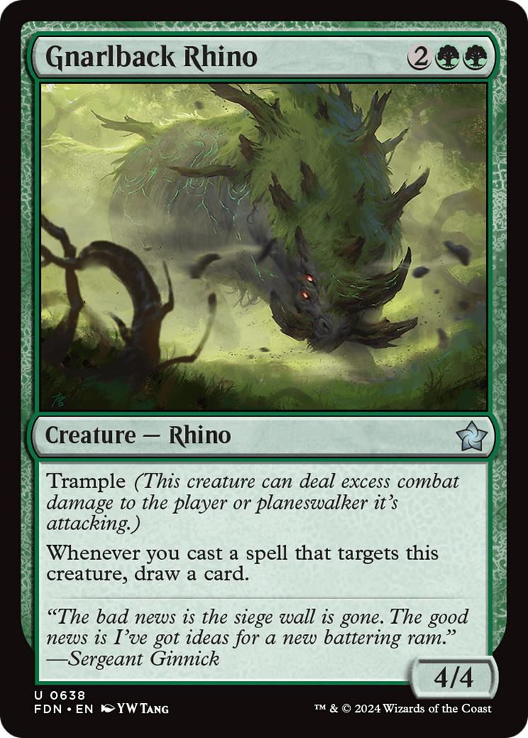 Gnarlback Rhino [Foundations] | Exor Games Bridgewater