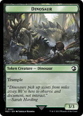 Fungus Dinosaur // Dinosaur (0001) Double-Sided Token [The Lost Caverns of Ixalan Tokens] | Exor Games Bridgewater