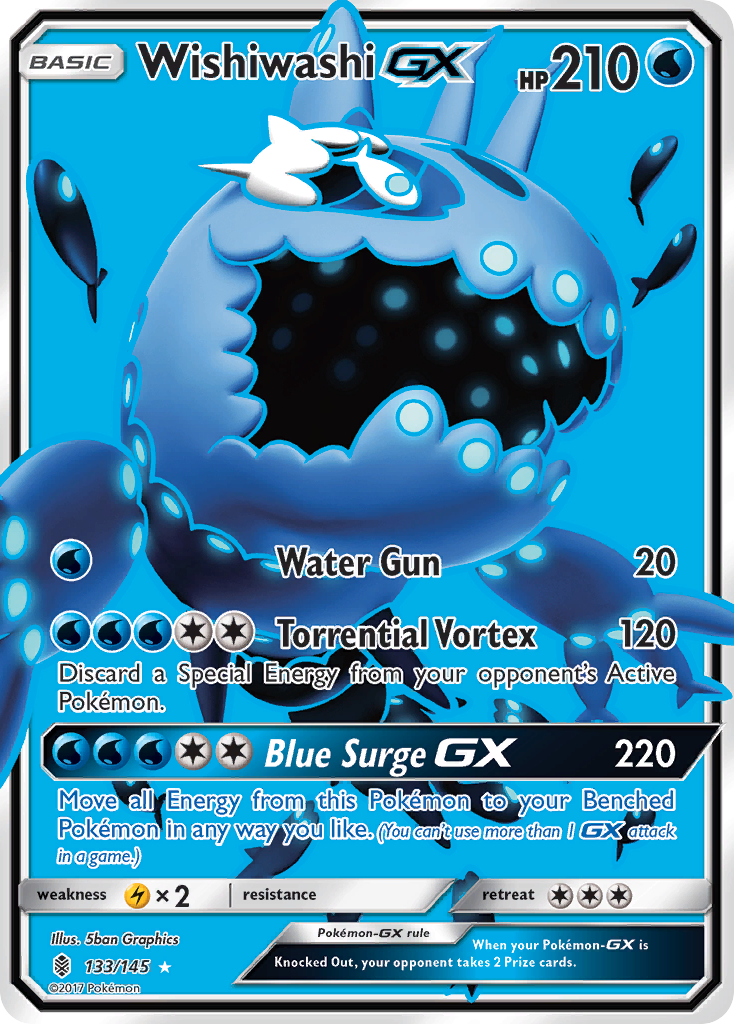 Wishiwashi GX (133/145) [Sun & Moon: Guardians Rising] | Exor Games Bridgewater