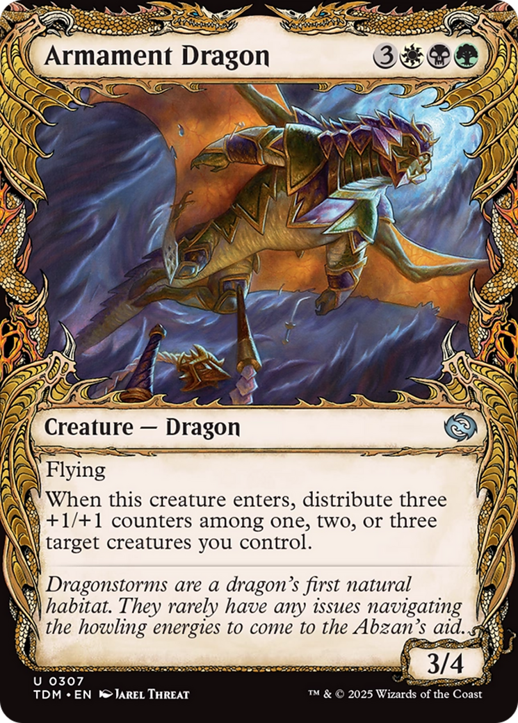 Armament Dragon (Showcase) [Tarkir: Dragonstorm] | Exor Games Bridgewater