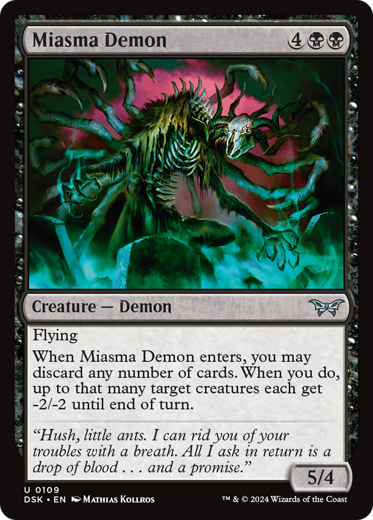 Miasma Demon [Duskmourn: House of Horror] | Exor Games Bridgewater