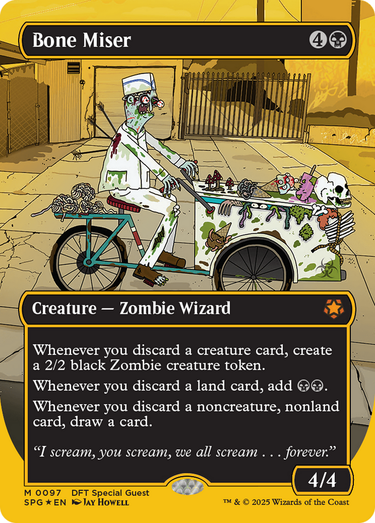 Bone Miser (Borderless) (First-Place Foil) [Aetherdrift Special Guests] | Exor Games Bridgewater