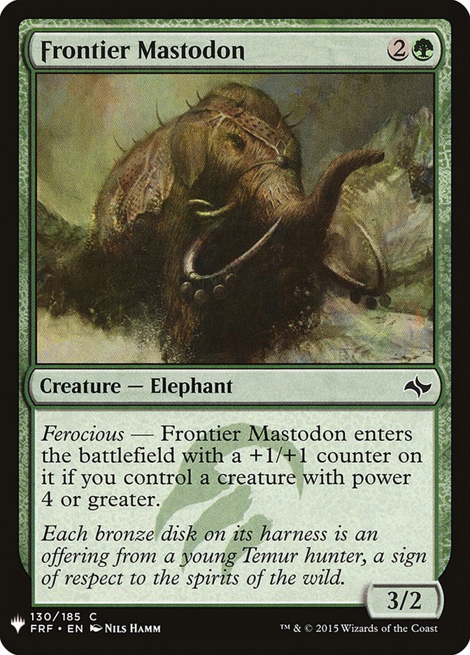 Frontier Mastodon [Mystery Booster] | Exor Games Bridgewater
