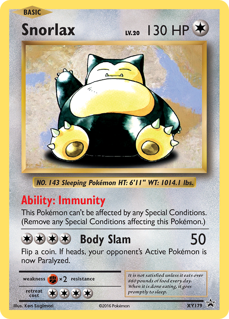 Snorlax (XY179) [XY: Black Star Promos] | Exor Games Bridgewater