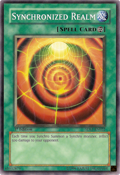 Synchronized Realm [5DS1-EN022] Common | Exor Games Bridgewater
