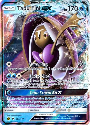 Tapu Fini GX (39a/147) [Alternate Art Promos] | Exor Games Bridgewater