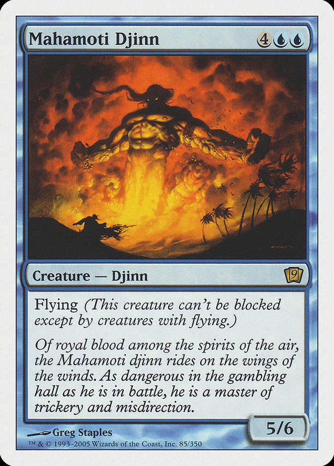 Mahamoti Djinn (9th Edition) [Oversize Cards] | Exor Games Bridgewater