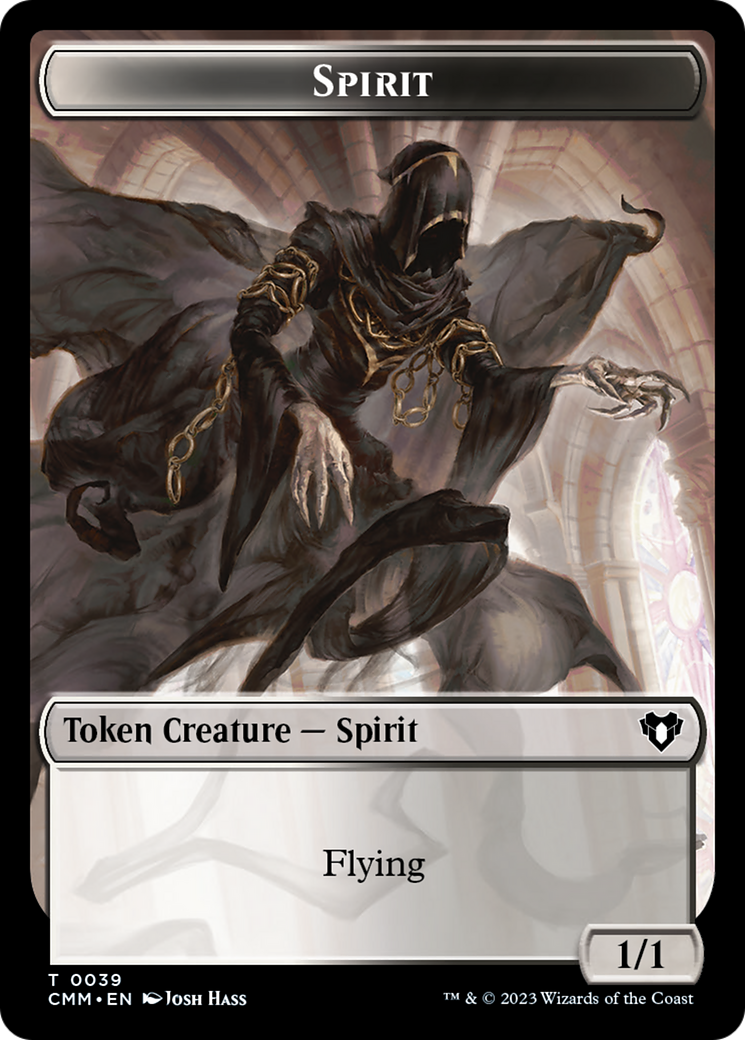 Spirit (0039) // Bird Illusion Double-Sided Token [Commander Masters Tokens] | Exor Games Bridgewater