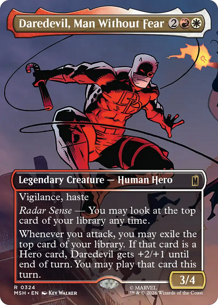 Daredevil, Man Without Fear (Borderless) (0324) [Marvel Super Heroes] | Exor Games Bridgewater