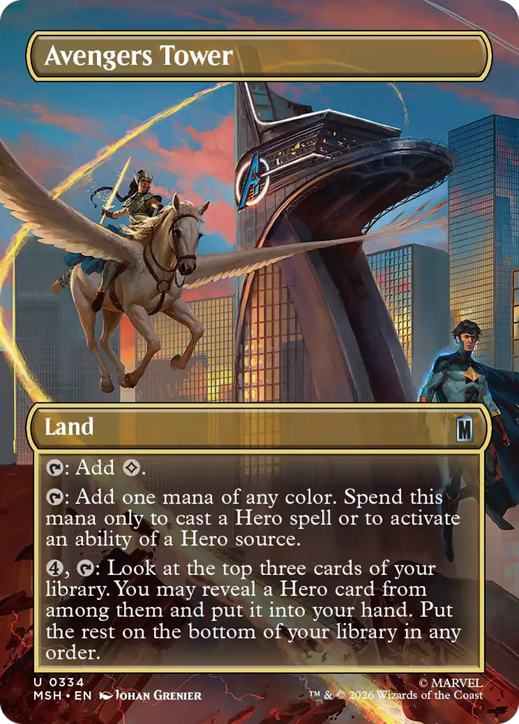 Avengers Tower (Borderless) [Marvel Super Heroes] | Exor Games Bridgewater