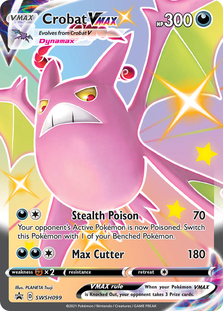 Crobat VMAX (SWSH099) (Jumbo Card) [Sword & Shield: Black Star Promos] | Exor Games Bridgewater