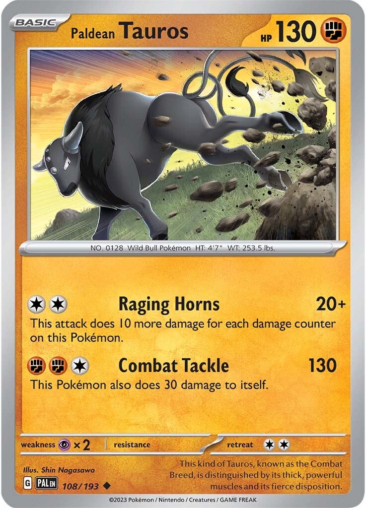 Paldean Tauros (108/193) [Scarlet & Violet: Paldea Evolved] | Exor Games Bridgewater