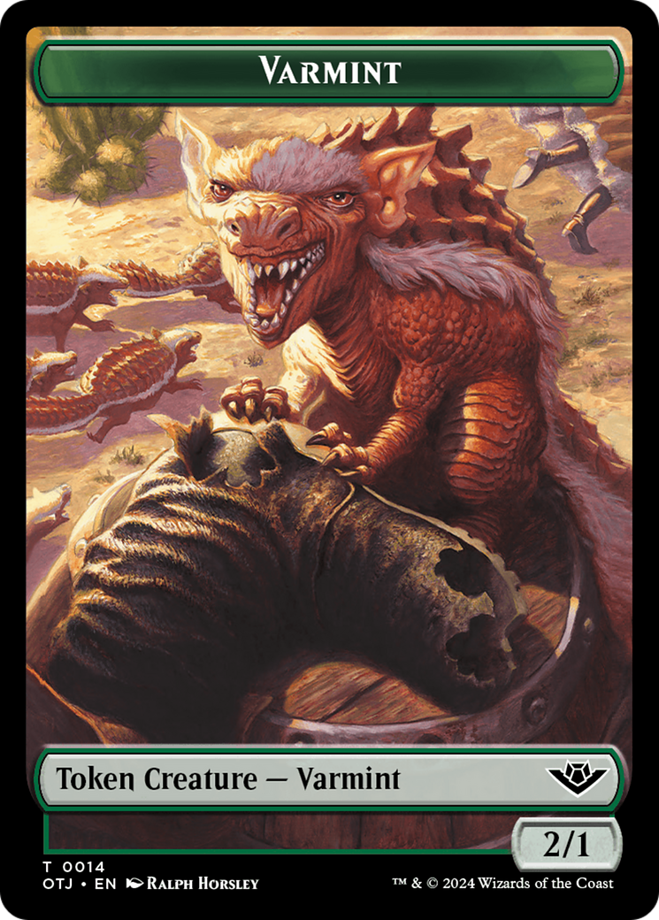 Varmint // Plot Double-Sided Token [Outlaws of Thunder Junction Tokens] | Exor Games Bridgewater