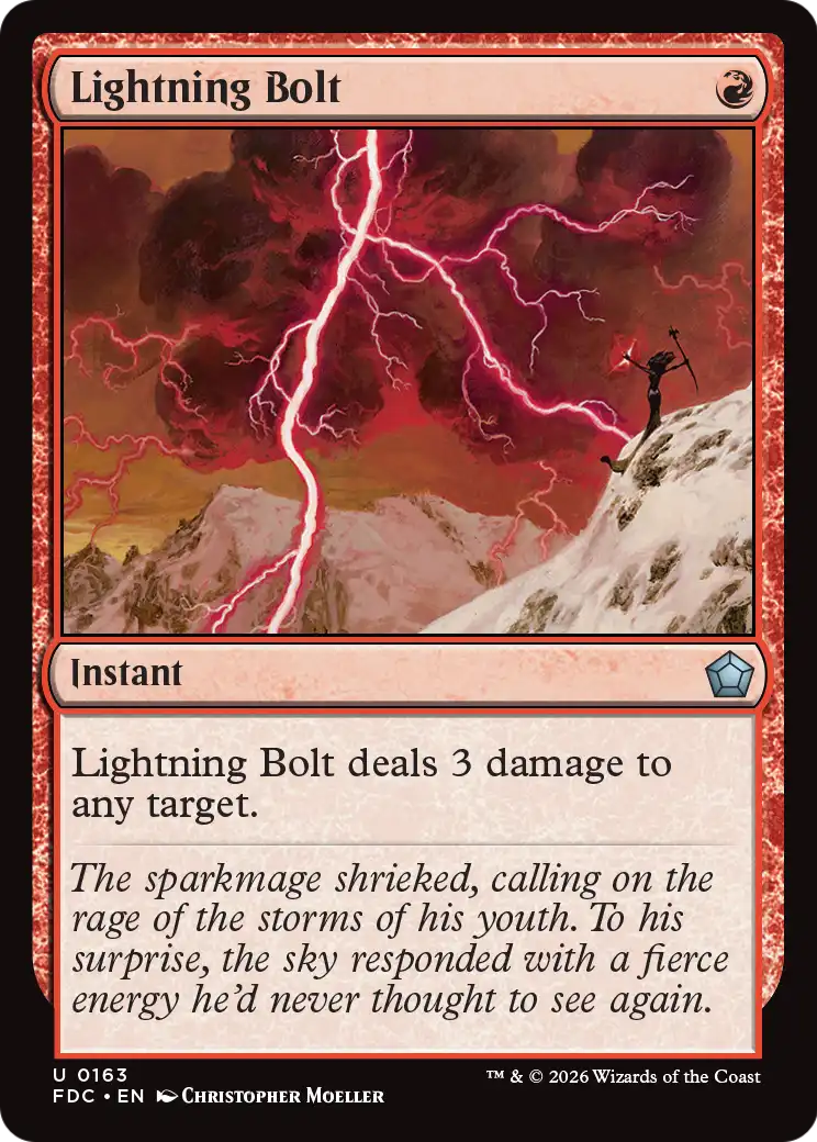 Lightning Bolt [Foundations Commander] | Exor Games Bridgewater