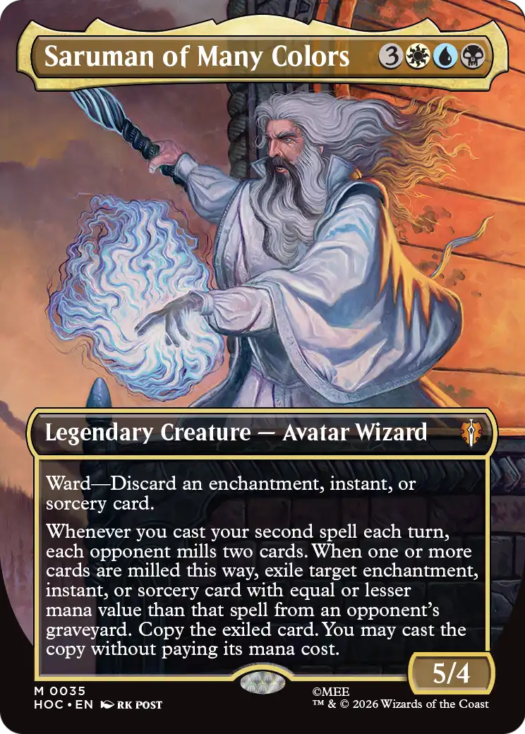 Saruman of Many Colors (Borderless) [The Hobbit: Eternal-Legal] | Exor Games Bridgewater