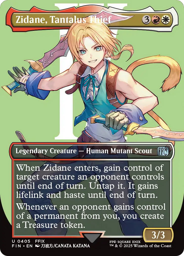 Zidane, Tantalus Thief (Borderless) [FINAL FANTASY] | Exor Games Bridgewater