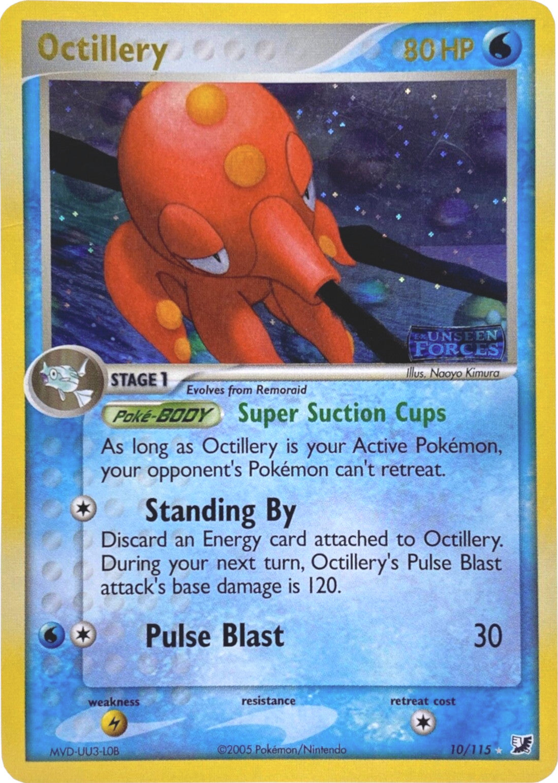 Octillery (10/115) (Stamped) [EX: Unseen Forces] | Exor Games Bridgewater