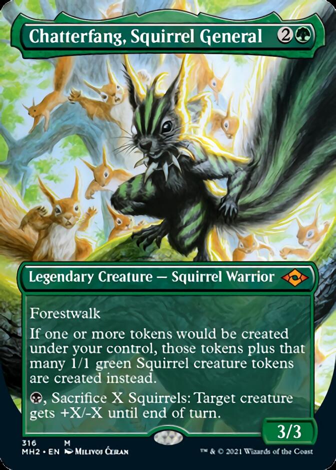 Chatterfang, Squirrel General (Borderless Alternate Art) [Modern Horizons 2] | Exor Games Bridgewater