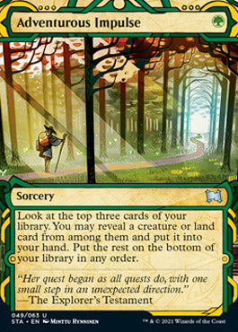 Adventurous Impulse (Foil Etched) [Strixhaven: Mystical Archive] | Exor Games Bridgewater