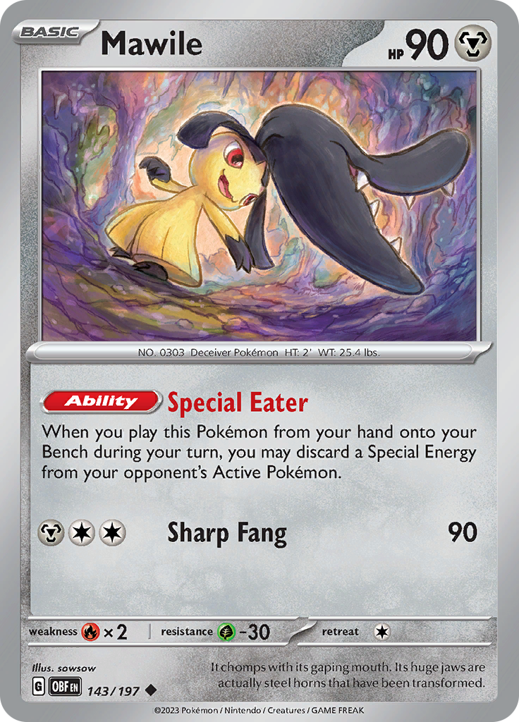 Mawile (143/197) [Scarlet & Violet: Obsidian Flames] | Exor Games Bridgewater