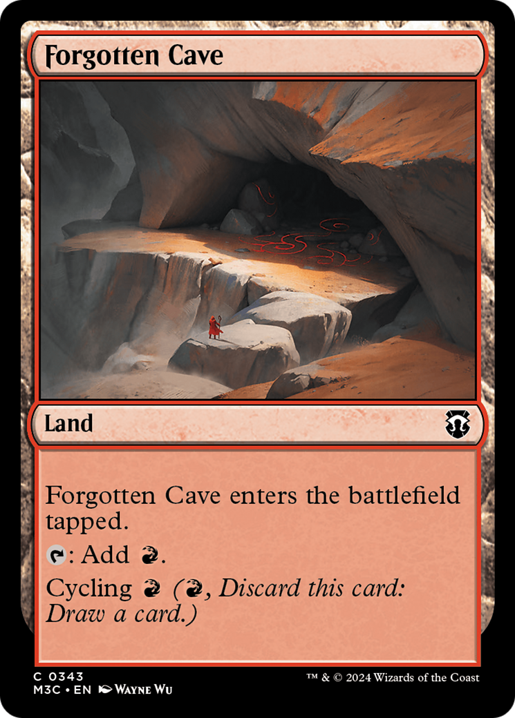 Forgotten Cave (Ripple Foil) [Modern Horizons 3 Commander] | Exor Games Bridgewater