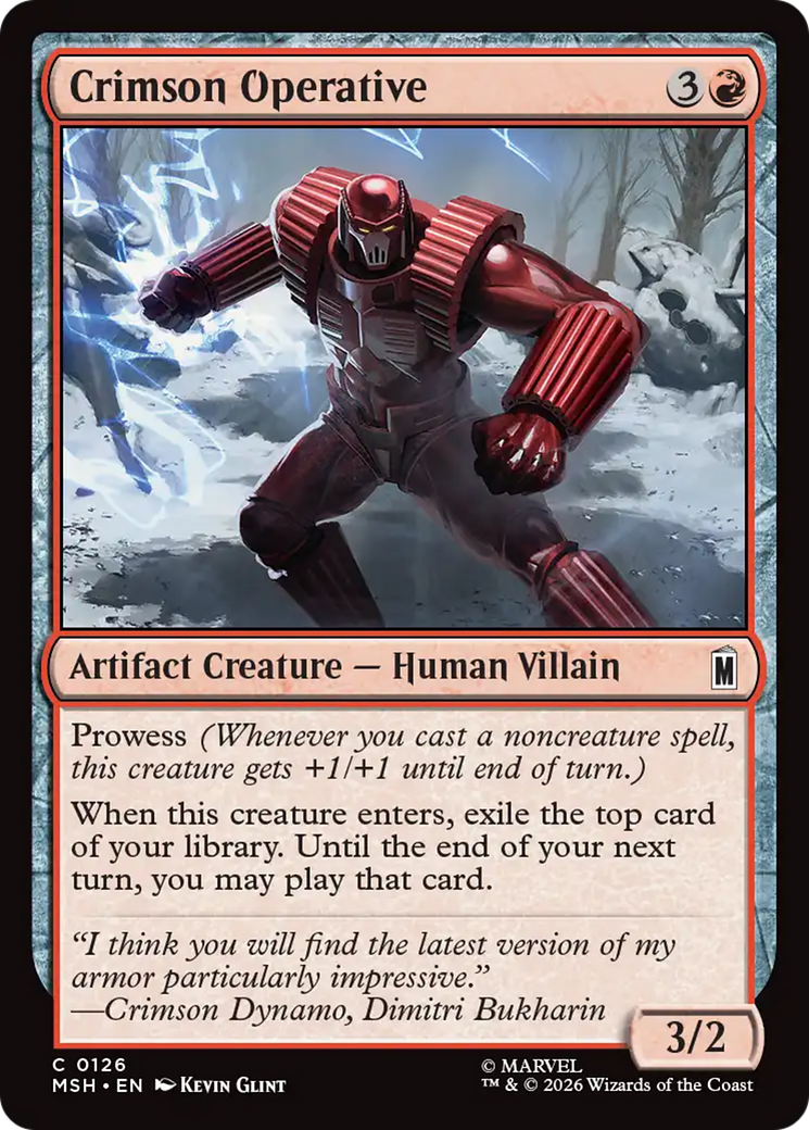 Crimson Operative [Marvel Super Heroes] | Exor Games Bridgewater