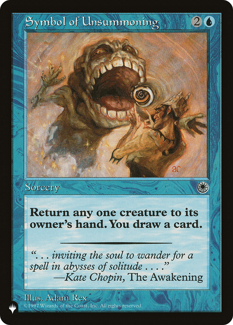 Symbol of Unsummoning [The List Reprints] | Exor Games Bridgewater